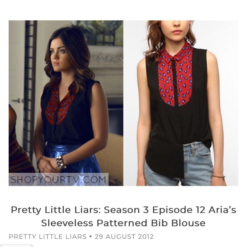 Urban Outfitters Cooperative Sleeveless Patterned Bib Blouse Women’s XS - Picture 3 of 7